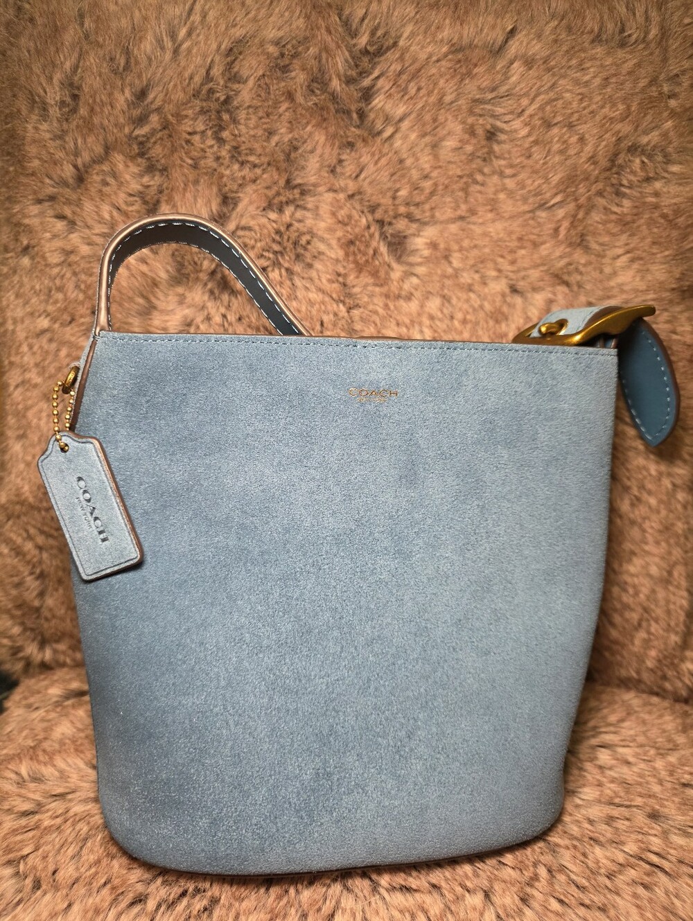 Coach Bleeket 21 Suede Crossbody in  Blue